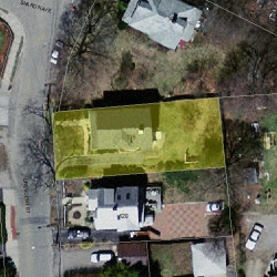 116 Crescent St, Newton MA 02466-2510 aerial view