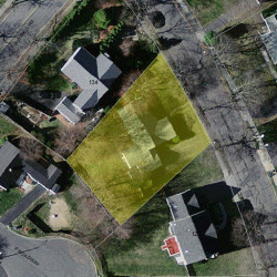 128 Hanson Rd, Newton MA  02459-3646 aerial view