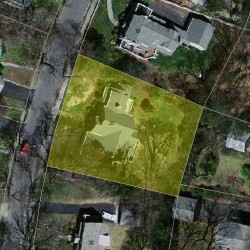 26 White Oak Rd, Newton MA 02468-1323 aerial view