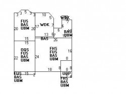45 Hinckley Rd, Newton MA  02468-1723 floor plan