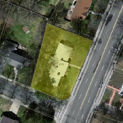 1771 Washington St, Newton MA 02466-2822 aerial view