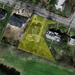 91 Aspen Ave, Newton MA  02466-3021 aerial view