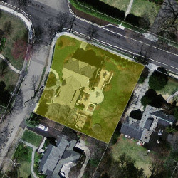 92 Dartmouth St, Newton MA  02465-2802 aerial view