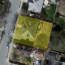 14 Rowe St, Newton MA 02466-1508 aerial view