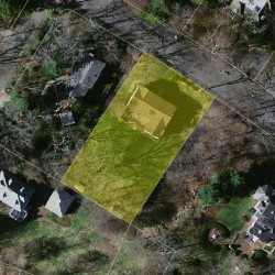 76 Bellevue St, Newton MA 02458-1919 aerial view