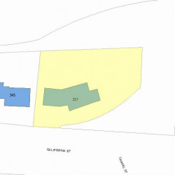 337 California St, Newton MA 02458-1052 plot plan
