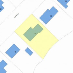 62 Albert Rd, Newton MA 02466-1303 plot plan