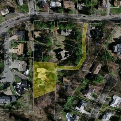 343 Brookline St, Newton MA  02459-3151 aerial view