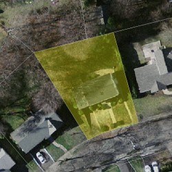 30 Haynes Rd, Newton MA  02459-2715 aerial view
