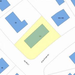 111 Athelstane Rd, Newton MA 02459-2422 plot plan