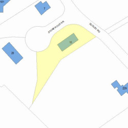 10 Stonewood Dr, Newton MA  02459-2701 plot plan
