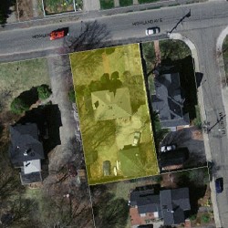 34 Highland Ave, Newton MA 02460-1811 aerial view
