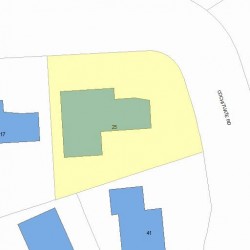 25 Cochituate Rd, Newton MA 02461-1428 plot plan