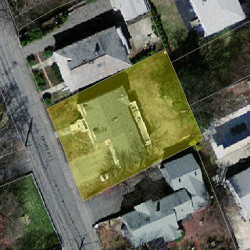 34 Cross St, Newton MA  02465-2102 aerial view