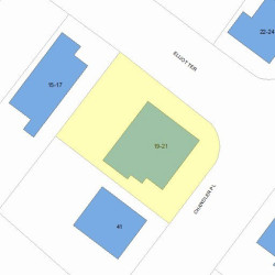 21 Elliot Ter, Newton MA  02464-1409 plot plan