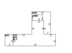 257 Cypress St, Newton MA 02459-2226 floor plan