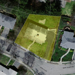 189 Evelyn Rd, Newton MA  02468-1022 aerial view