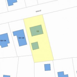 120 Otis St, Newton MA 02460-1846 plot plan