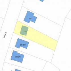 232 Grove St, Newton MA  02466-2209 plot plan
