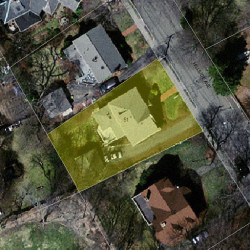 51 Hillside Ave, Newton MA 02465-2543 aerial view