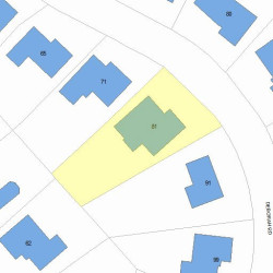 81 Deborah Rd, Newton MA 02459-2837 plot plan