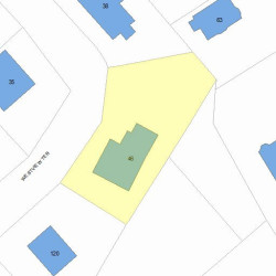 46 Westview Ter, Newton MA  02465-2345 plot plan