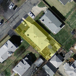 9 Broadway Ter, Newton MA  02460-1404 aerial view