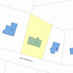 33 Eliot Memorial Rd, Newton MA 02458-2703 plot plan