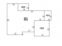 688 Walnut St, Newton MA 02459-1418 floor plan