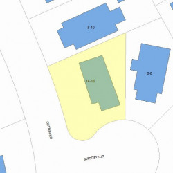 16 Cotter Rd, Newton MA 02468-1037 plot plan
