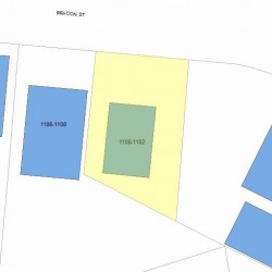 1100 Beacon St, Newton MA 02461-1102 plot plan