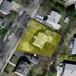 34 Dearborn St, Newton MA 02465-1534 aerial view