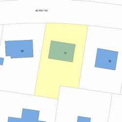 76 Moffat Rd, Newton MA  02468-1115 plot plan