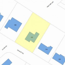 108 Stanley Rd, Newton MA 02468-2325 plot plan