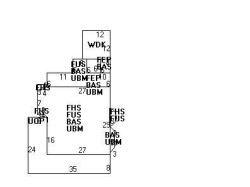 125 Grasmere St, Newton MA  02458-2212 floor plan