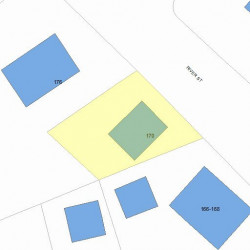 170 River St, Newton MA 02465-1430 plot plan