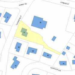 88 Claremont St, Newton MA 02458-1978 plot plan
