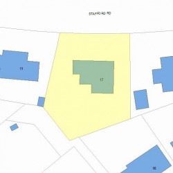 17 Stafford Rd, Newton MA  02459-1818 plot plan
