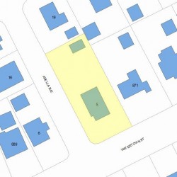 5 Adella Ave, Newton MA  02465-1901 plot plan
