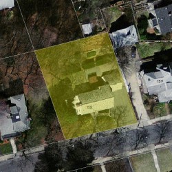 159 Mount Vernon St, Newton MA 02465-2516 aerial view