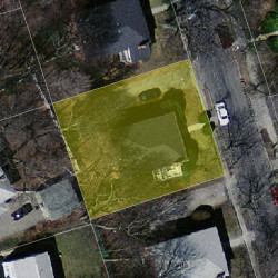 107 Withington Rd, Newton MA  02460-2037 aerial view