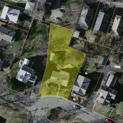 101 Waban St, Newton MA 02458-1414 aerial view