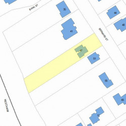 47 Bernard St, Newton MA 02461-1935 plot plan