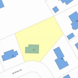 18 Westfield Rd, Newton MA  02465-2563 plot plan