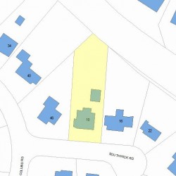 10 Southwick Rd, Newton MA  02468-2223 plot plan