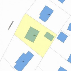 132 Albemarle Rd, Newton MA 02460-1135 plot plan