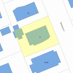 19 Washburn St, Newton MA 02458-1303 plot plan