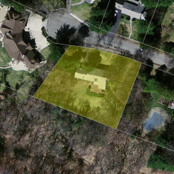 36 Bonnybrook Rd, Newton MA  02468-1001 aerial view