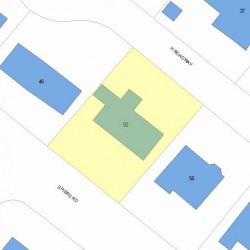 52 Spiers Rd, Newton MA 02459-3711 plot plan