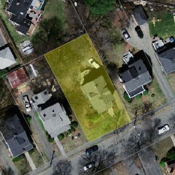 64 Adella Ave, Newton MA 02465-1922 aerial view